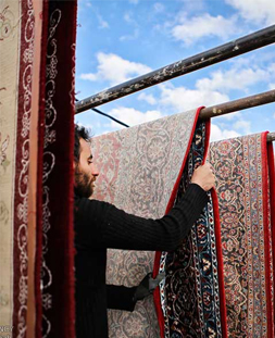 خشک کردن قالی در قالیشویی جمهوری قم 
