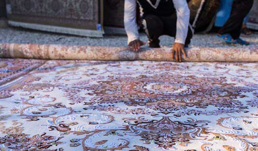 روش اصولی لول کردن قالی در قالیشویی جمهوری قم 